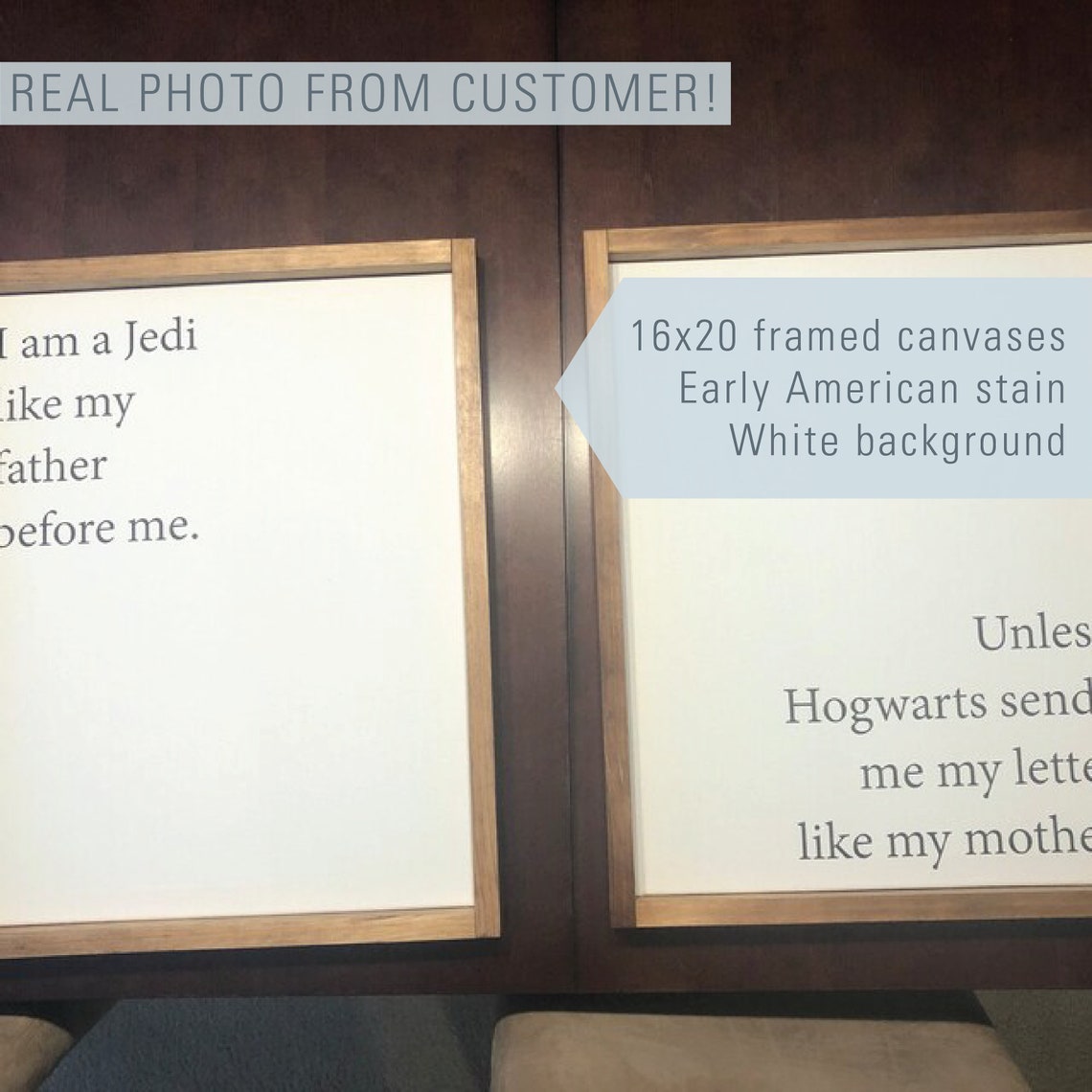 Custom Quote Sign Personalized Framed Typography Quote Wall Poster - Image 2