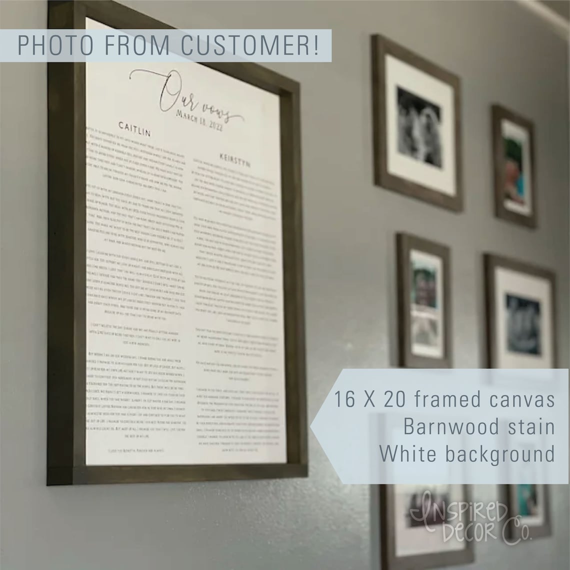 Our Vows - Custom Wedding Print - Image 2