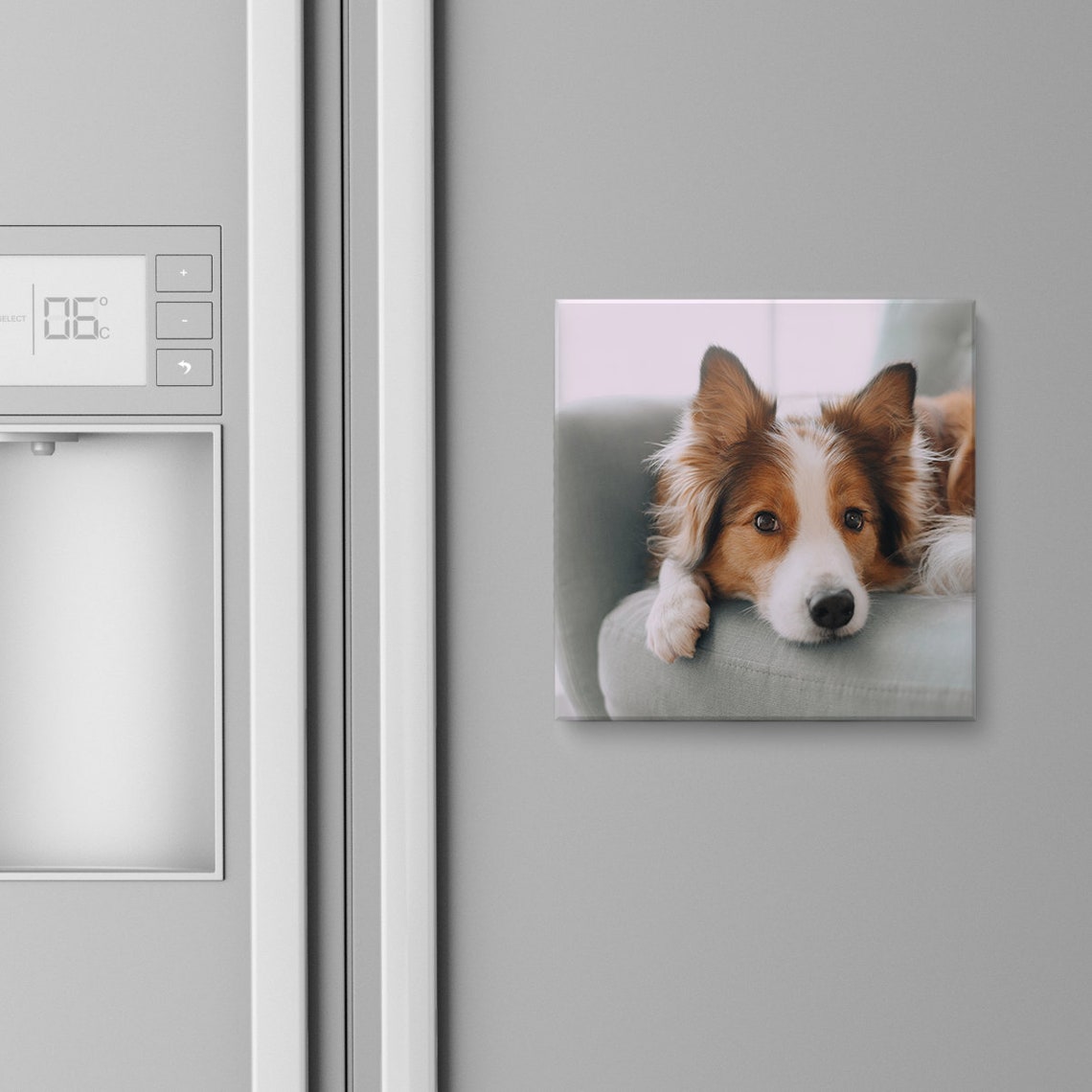 Personalized Magnetic Square Photo Custom Fridge Keepsake Wall Poster