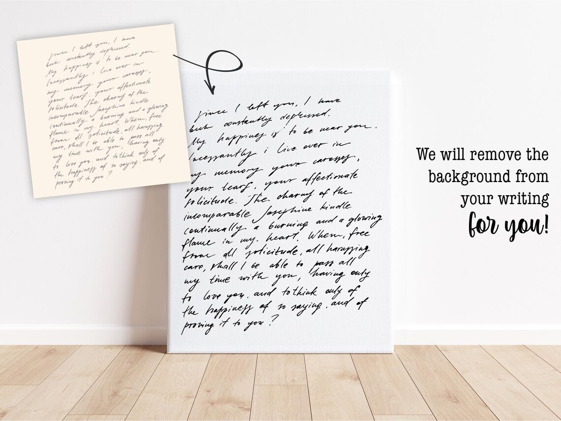 Your Handwriting Personalized Modern Farmhouse Art Print - Image 3