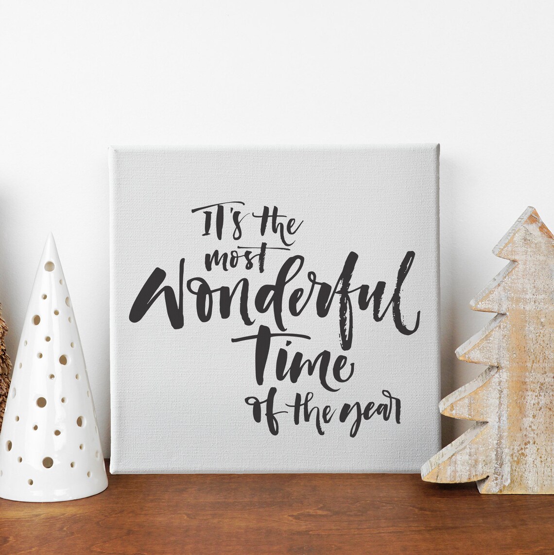 Its The Most Wonderful Time Of The Year Christmas Gift Ideas Holiday Seasonal Decor Christmas Song Sign Festive Home Decor - Image 3