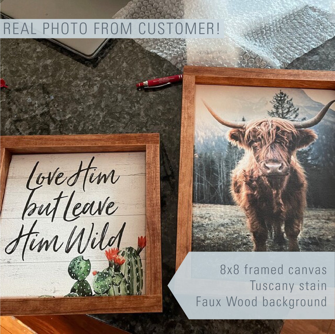 Personalized Custom Quote Elegant Script Font Farmhouse Poster - Image 3