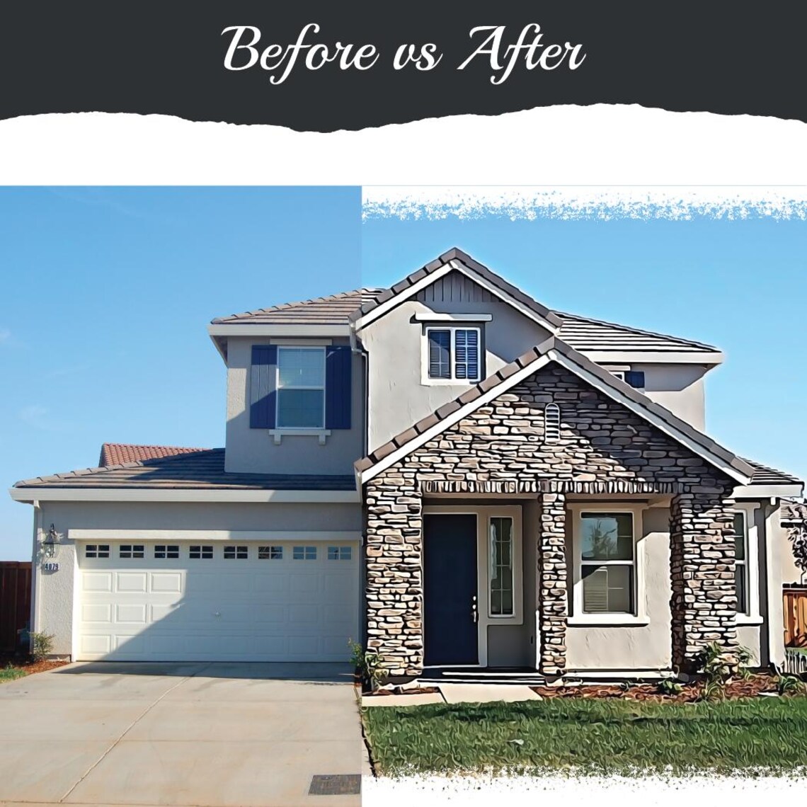 Our Dream Home Est 2025 Custom Oil Effect House Portrait Print - Image 2