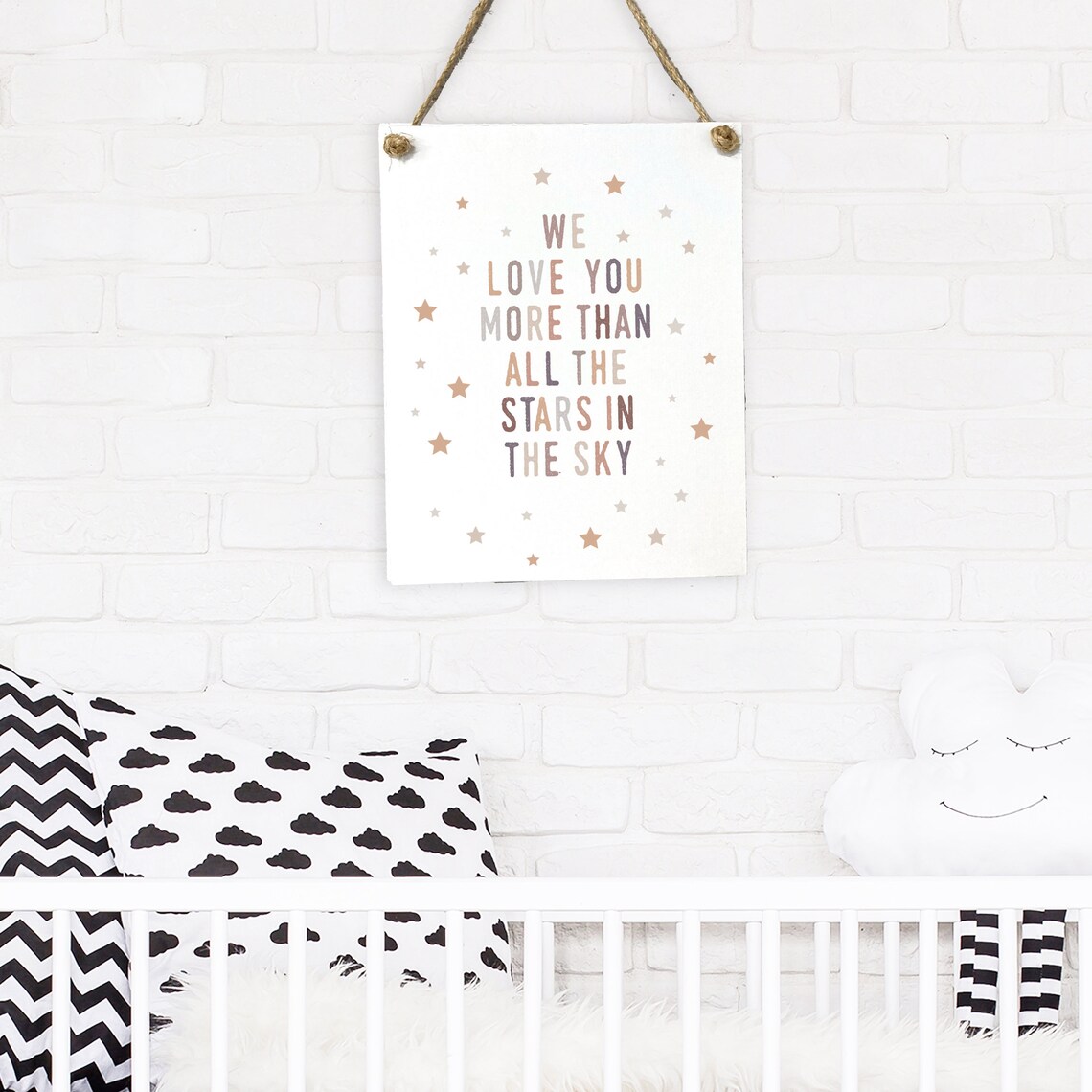 We Love You More Than All The Stars In The Sky Nursery Poster - Image 2