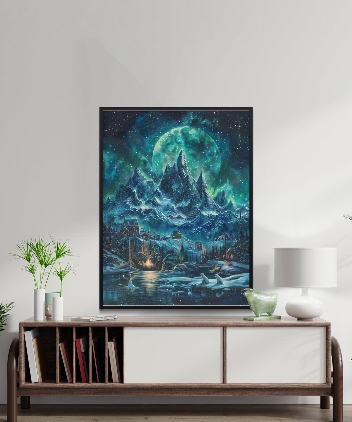 Aurora Borealis, Northern Lights Alaska Art Print - Image 4