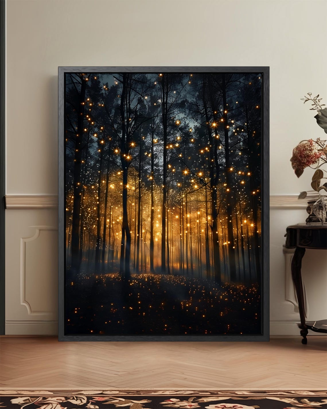 Enchanted Forest Firefly Art Print