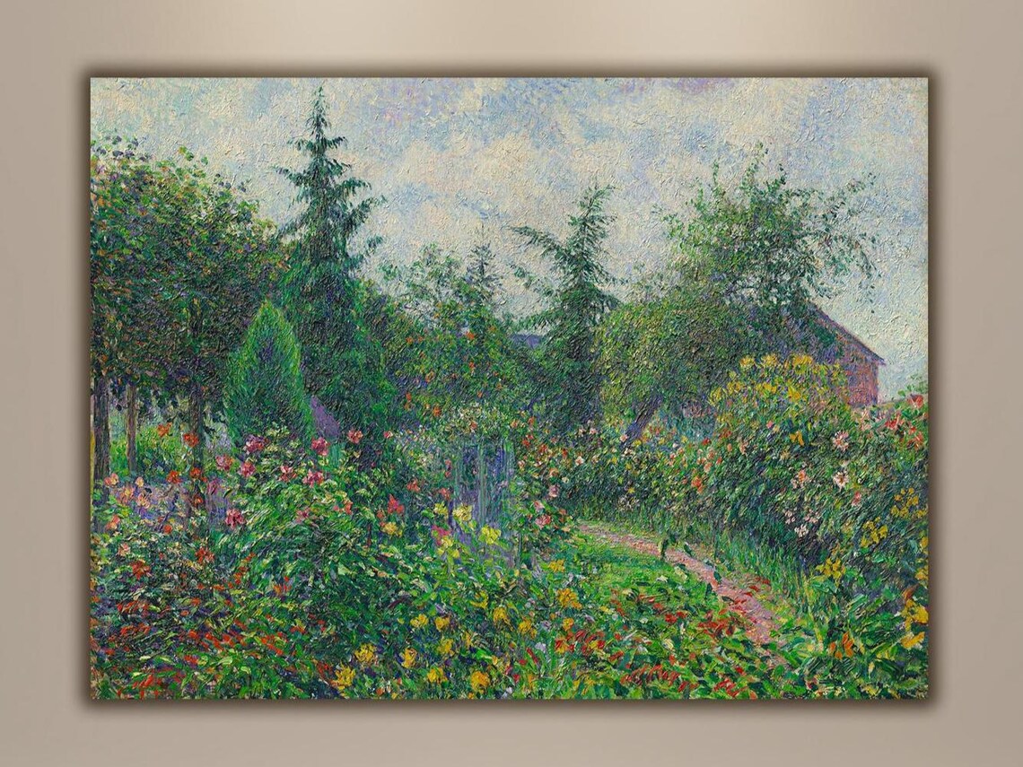 Pissarro Garden and Chicken Coop Art Print