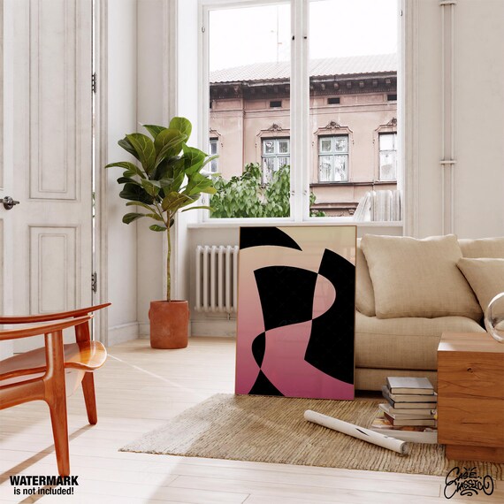 Abstract Aura Art Print Modern Neutral Wall Decor