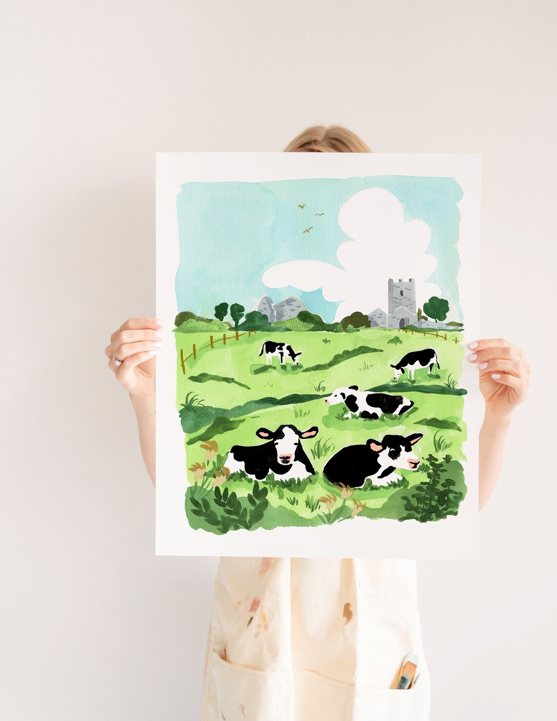 Ireland Landscape Art Print, Ennis Irish Fields - Image 2