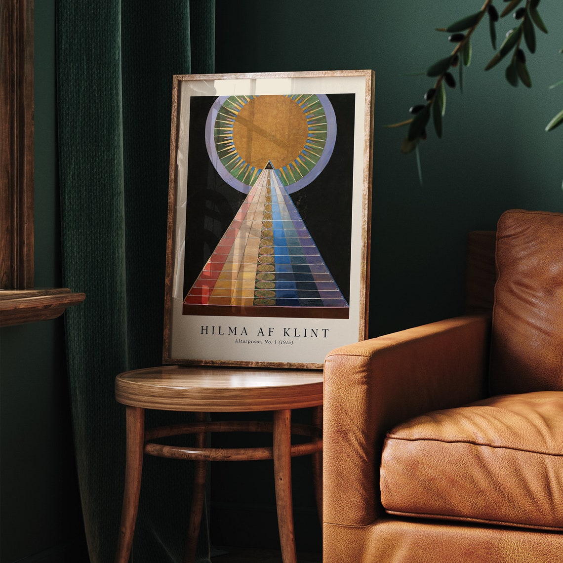 Hilma af Klint Altarpiece No.1 1915 Rainbow Pyramid Sun Poster - Image 2