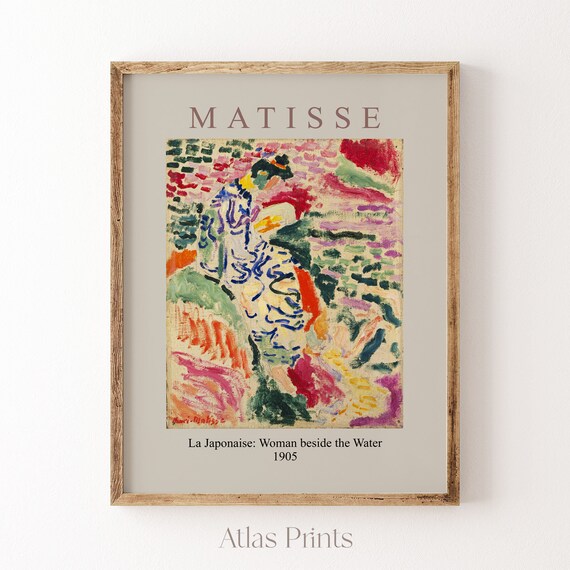 Henri Matisse Print Colorful Oil Painting Minimalist Art Print Matisse Poster Abstract Bedroom Wall Art