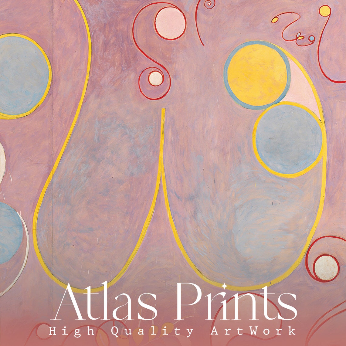 Hilma af Klint The Ten Largest No.8 Pastel Adulthood 1907 Poster - Image 5