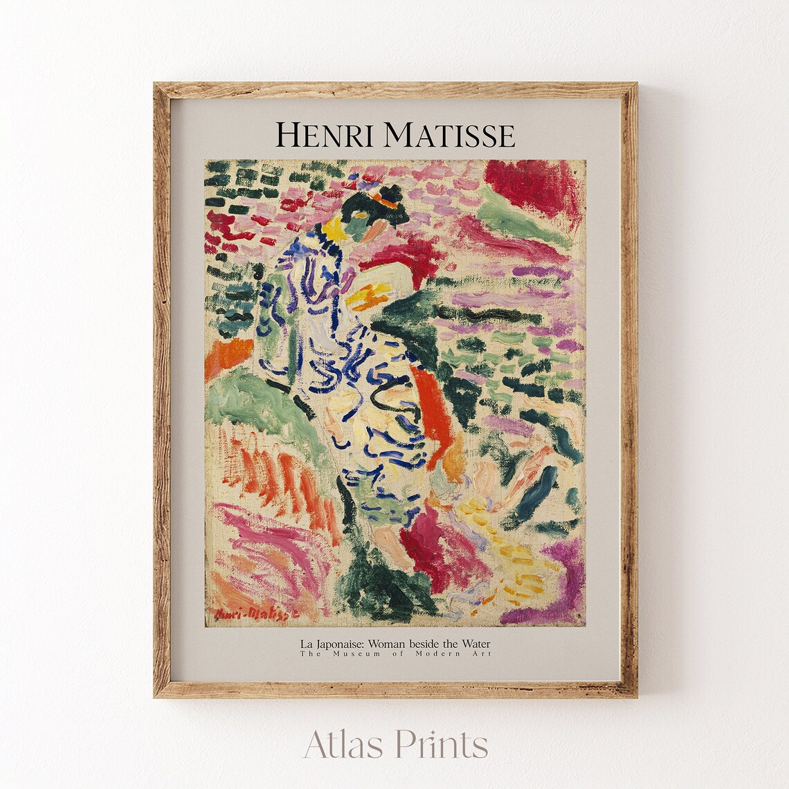 Henri Matisse La Japonaise Woman Beside Water Fauvist Art Print