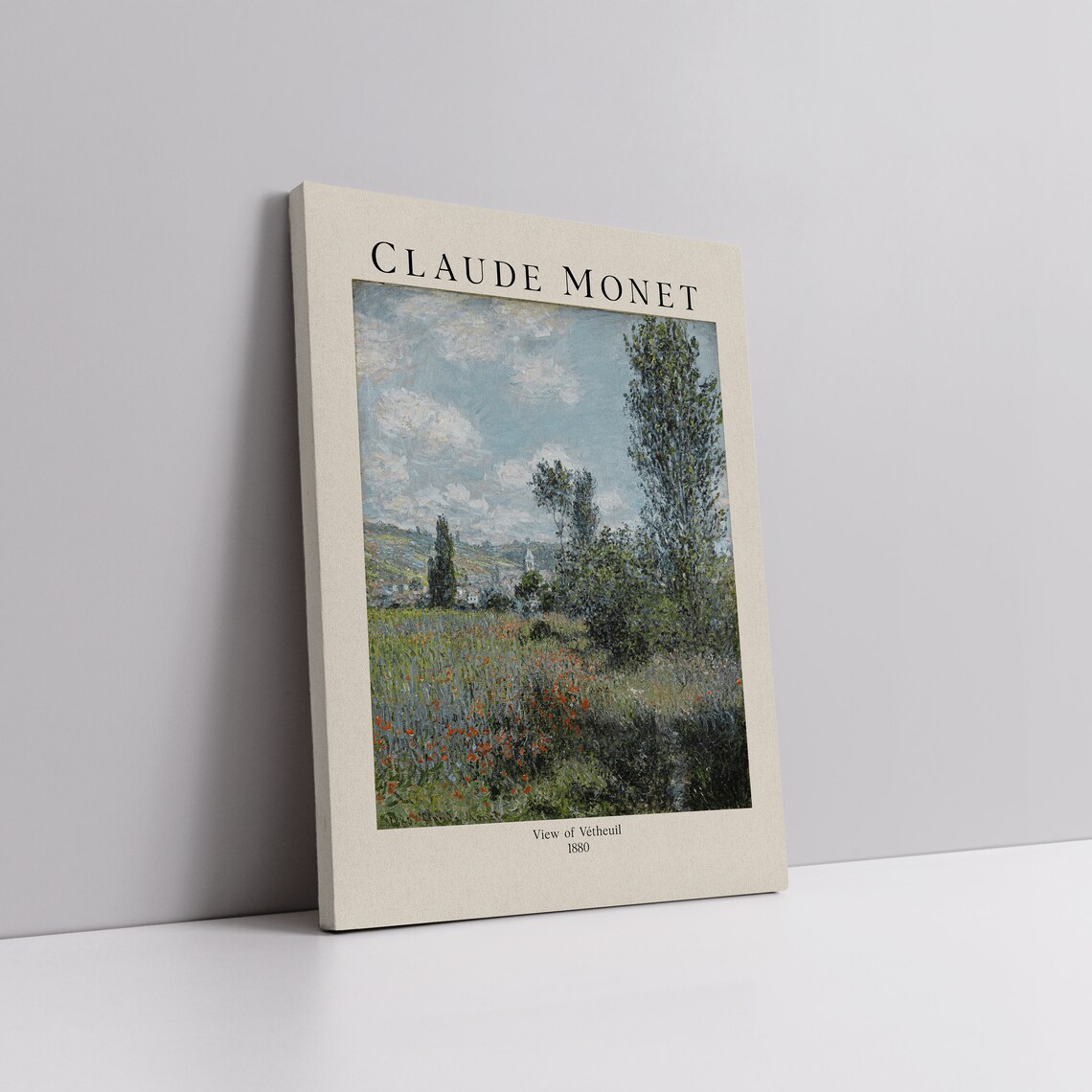 Claude Monet Print Vintage Floral Landscape Oil Painting Antique Rustic Farmhouse Wall Art French Country Wall Decor - Image 2