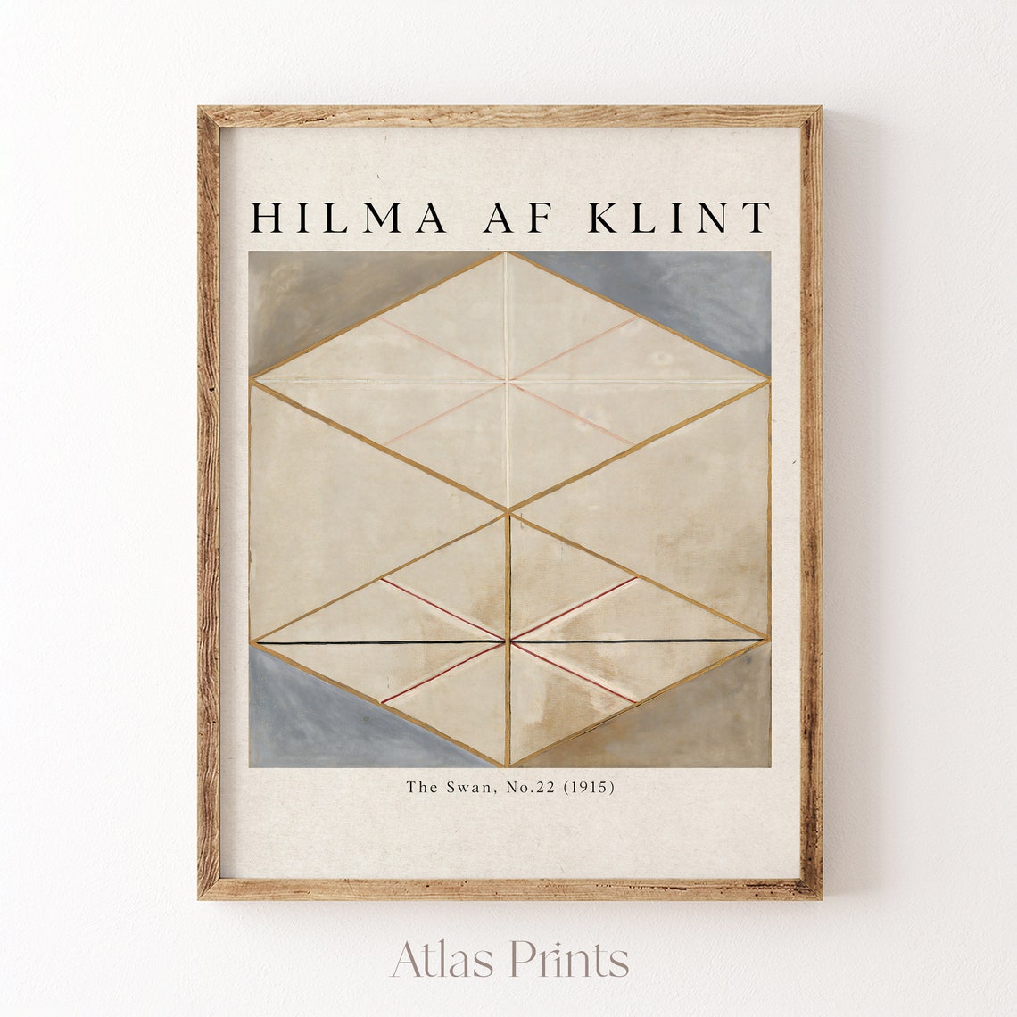 Hilma af Klint The Swan No 22 Geometric Abstract Modern Art Poster