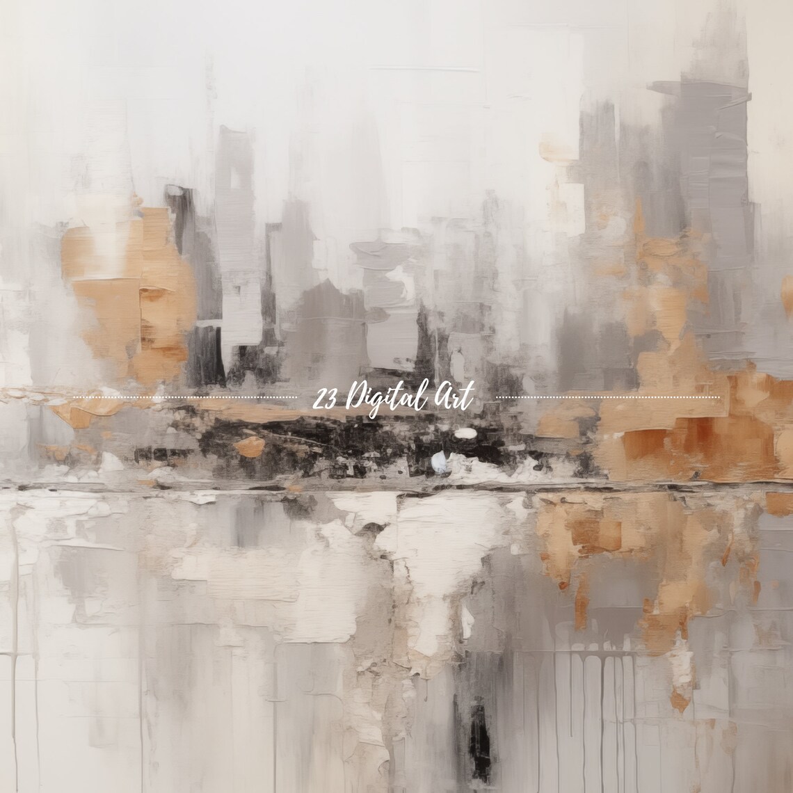 Frame Tv Art A Beautiful Abstract Forest White And Grey Painting Abstract Collection For Frame Tv Art 025 - Image 3