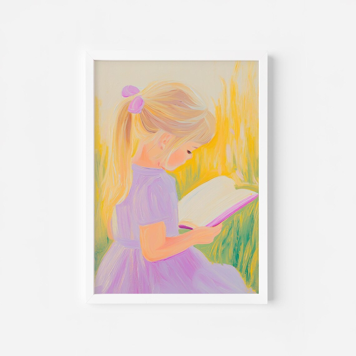 Blonde Girl Reading In A Garden Reading Nook Summer Read Art Girly Book Lover Girls Room Book Nook Book Lover Gif