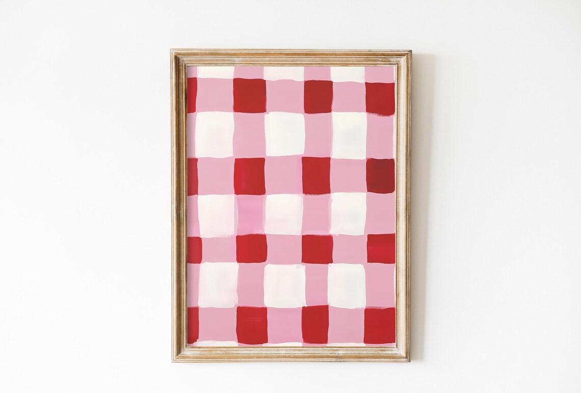 Abstract Checkerboard, Modern Minimalist Dorm Decor
