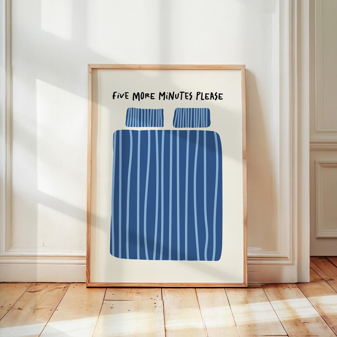 Five More Minutes Please Bedroom Poster Print