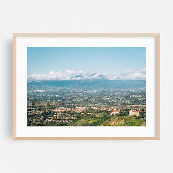 Laguna Beach Panoramic Valley Cityscape Mountain View Poster