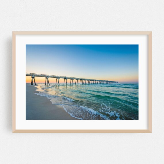Panama City Beach Print Florida Wall Art Framed Sunset Home Decor Ocean Poster Waves Fine Coast Landscape Photography