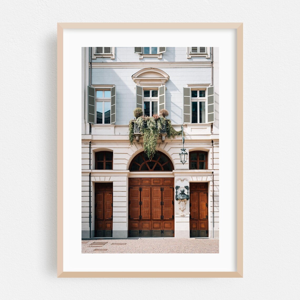 Turin Italy Elegant Historic Building Facade Photography Poster