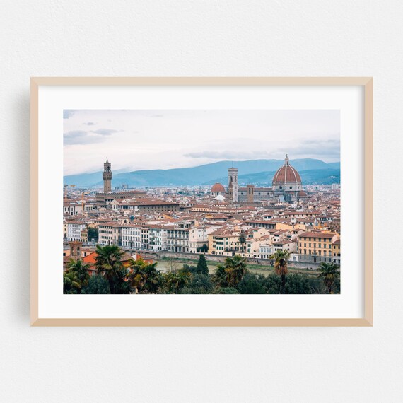 Florence Italy Duomo Panoramic Cityscape Photography Wall Art