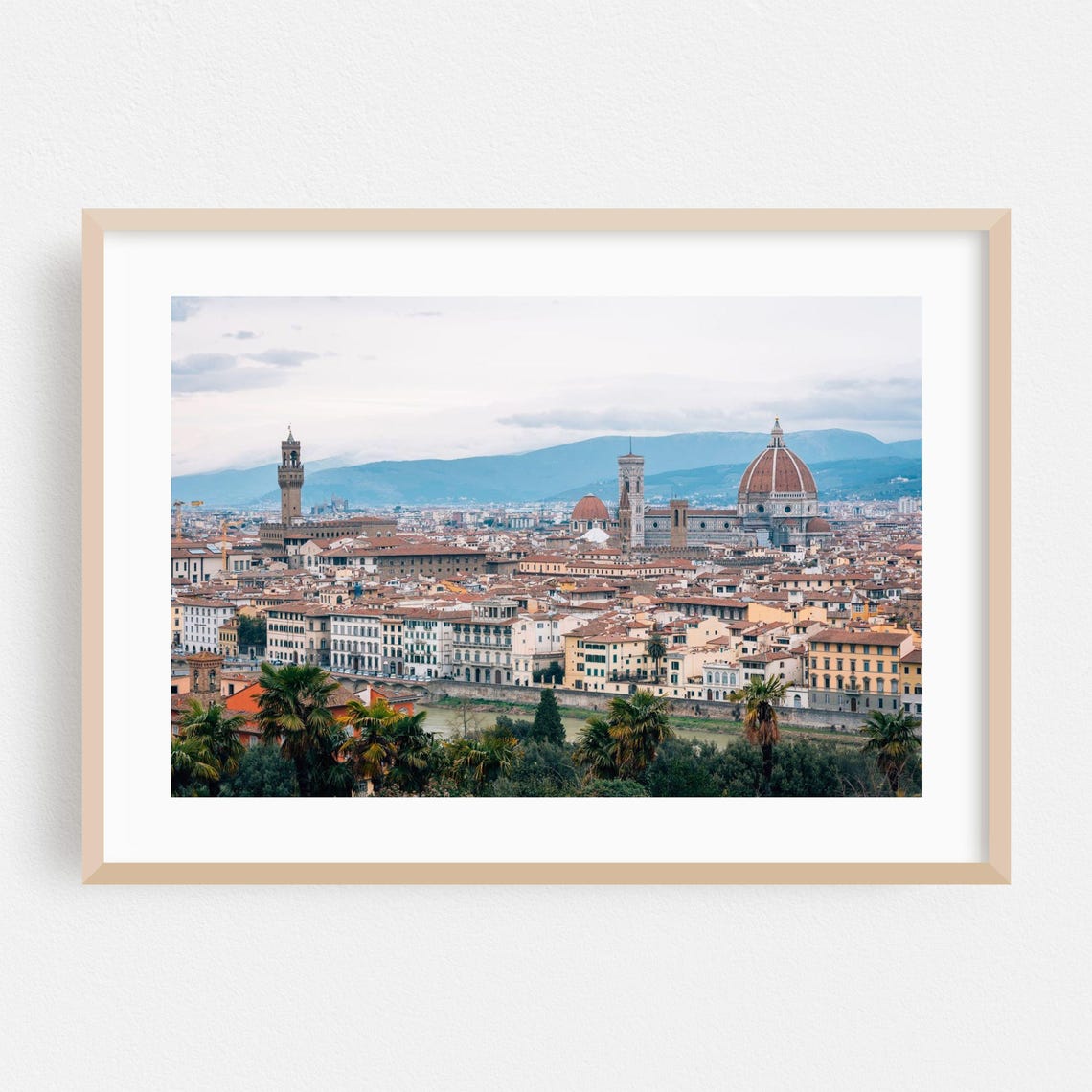 Florence Italy Duomo Panoramic Cityscape Photography Wall Art