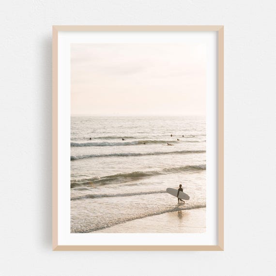 Newport Beach Minimalist Ocean Poster