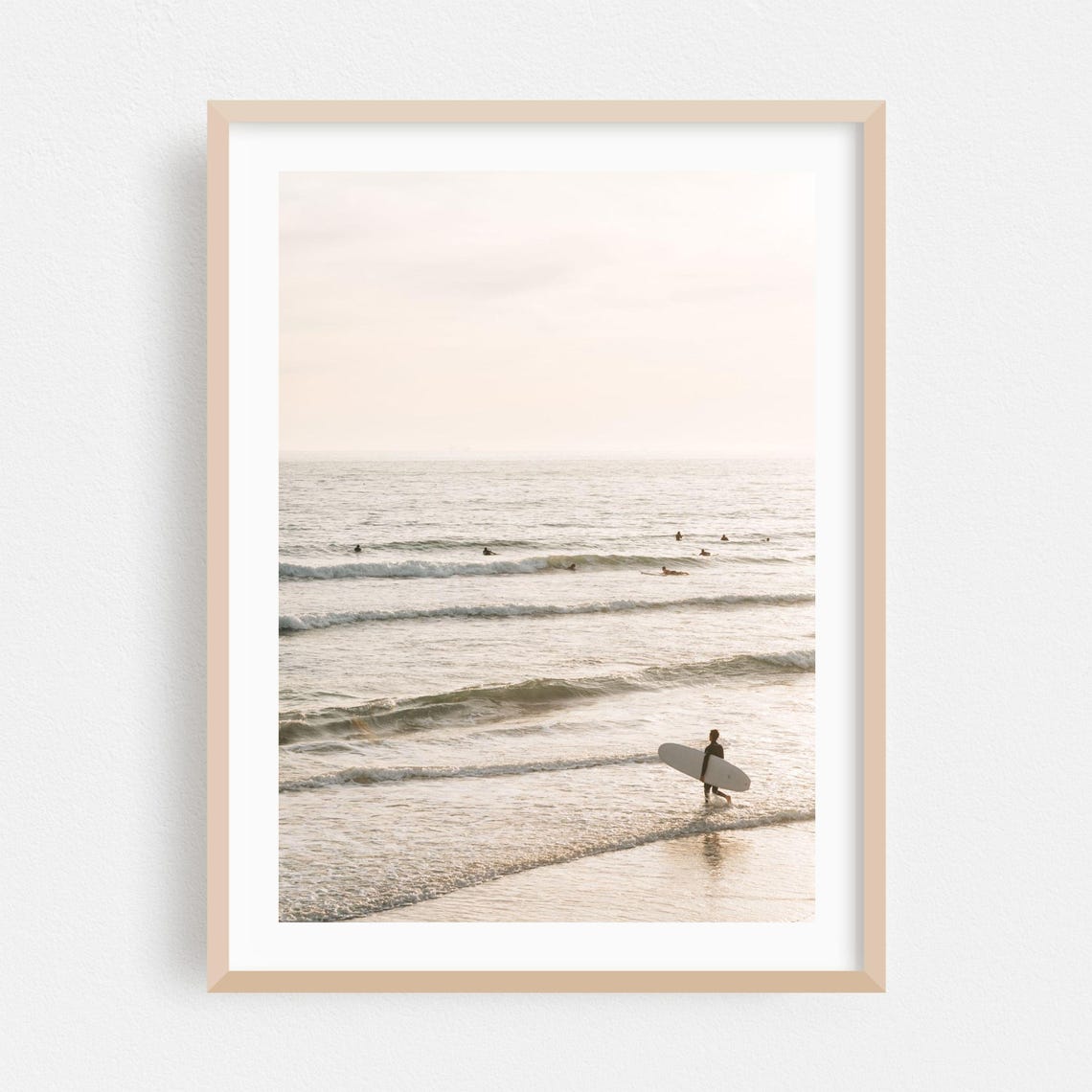 Newport Beach Minimalist Ocean Poster