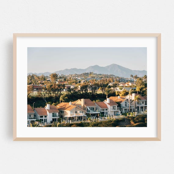 Dana Point Print Wall Art Mountain Framed Landscape Home Decor Architecture Poster Scenic Fine Nature Summer