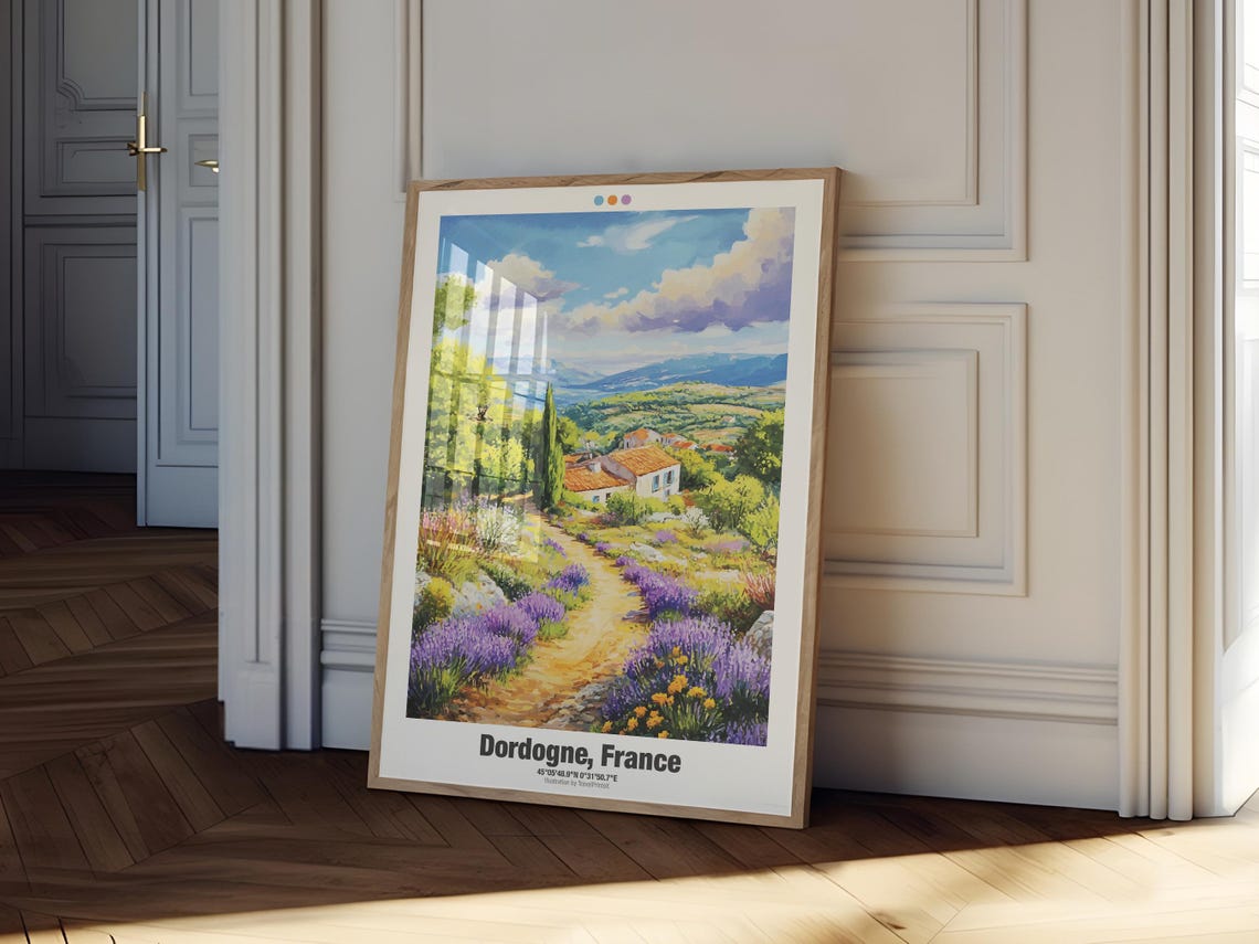 Dordogne Travel Poster France Travel Poster France Poster France Nature Wall Art - Image 2