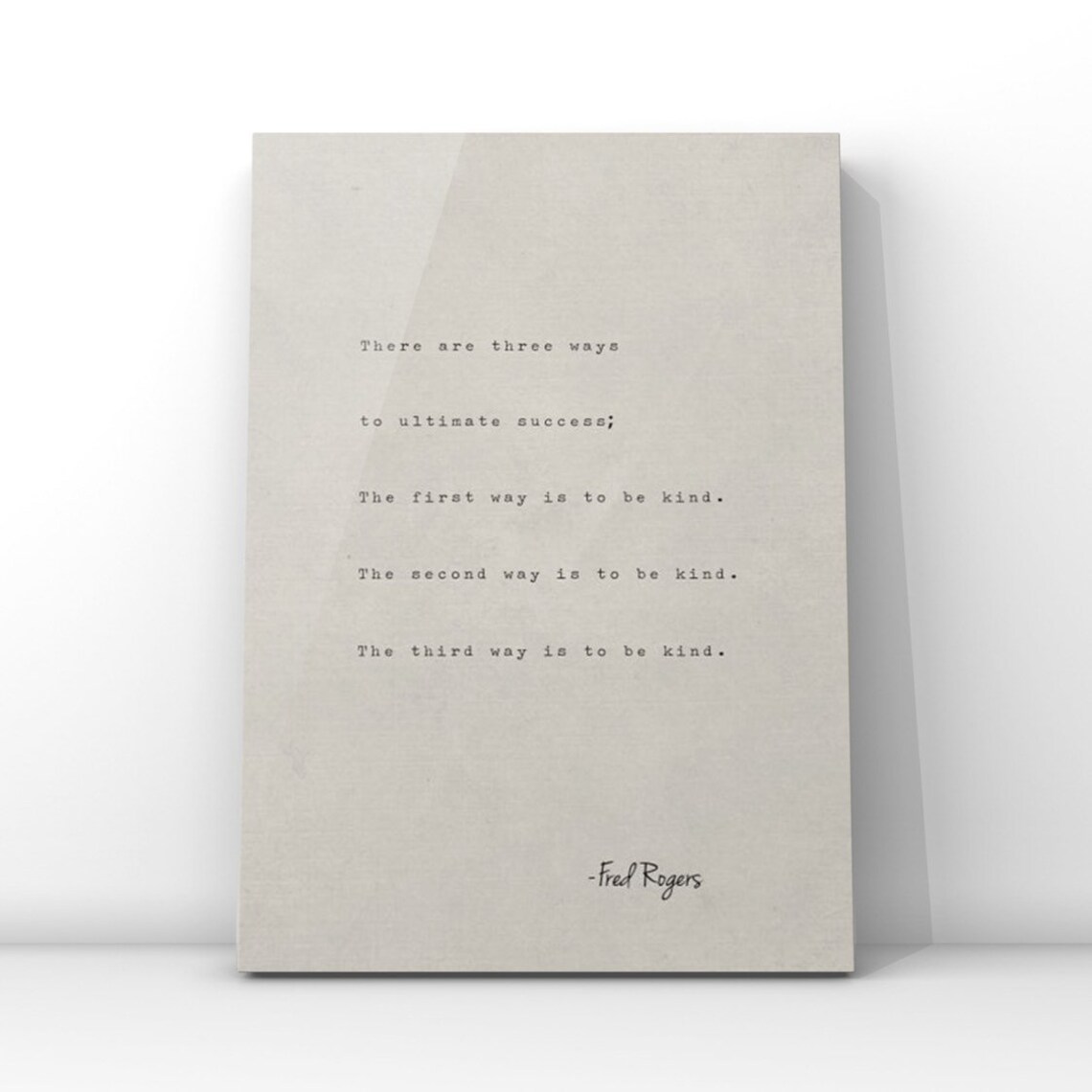 Fred Rogers Quote Art Print, Office Motivational Quote
