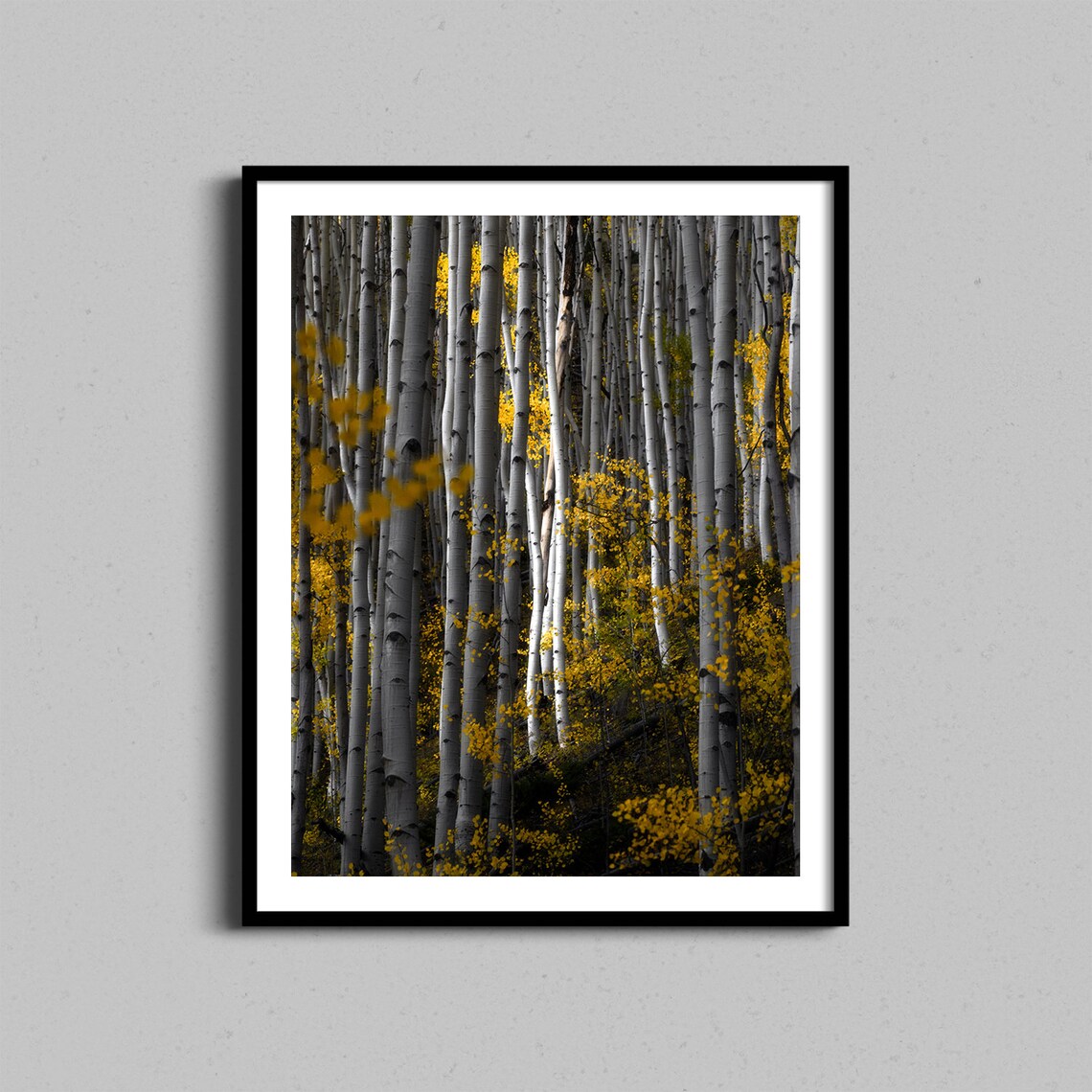 Forest Wall Art Autumn Trees Landscape Art Print