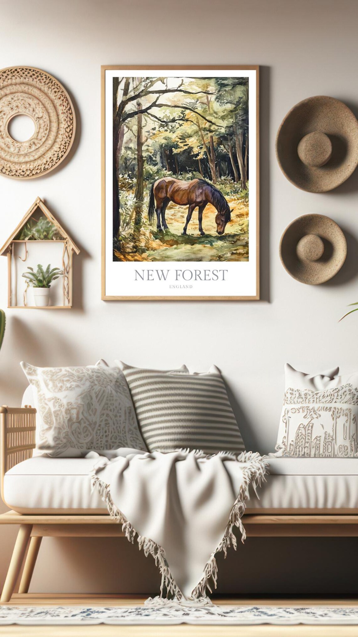 New Forest National Park Watercolor Poster, England - Image 2