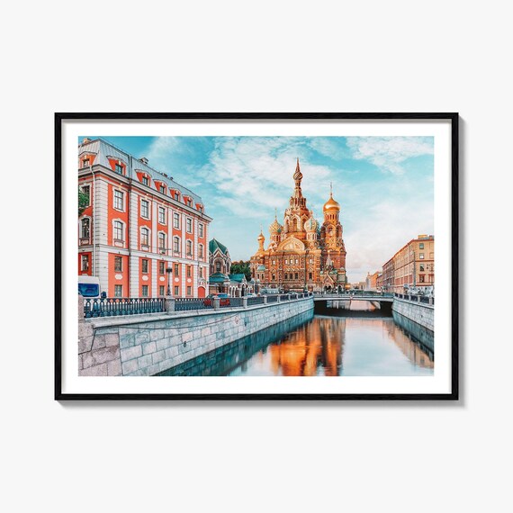 Church Of The Savior On Spilled Blood St Petersburg Russia Poster