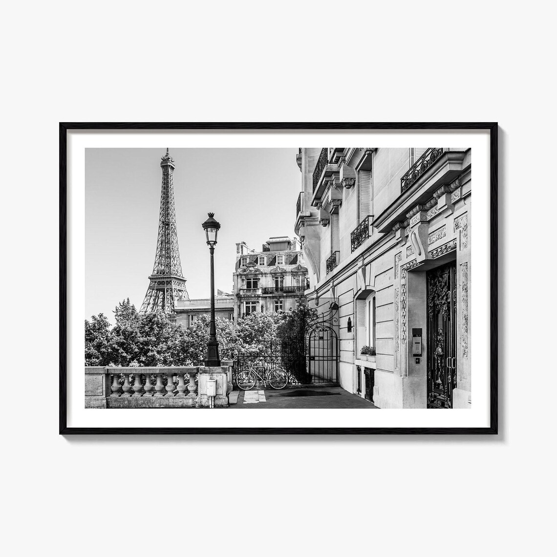 Paris Black and White Travel Poster, No. 2