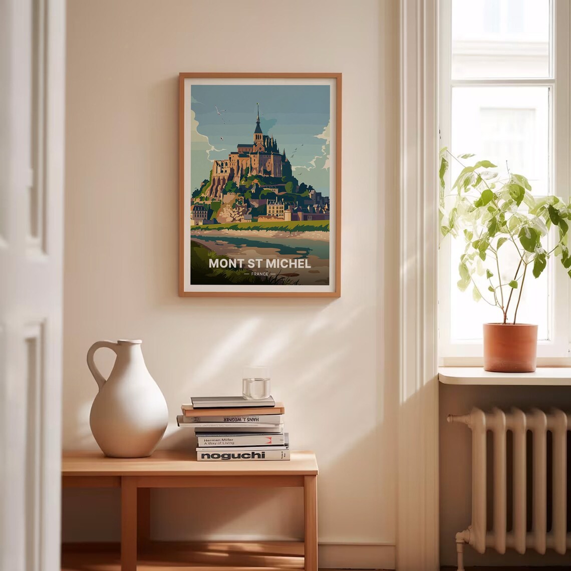Mont Saint Michel French Travel Poster, Scenic France - Image 4