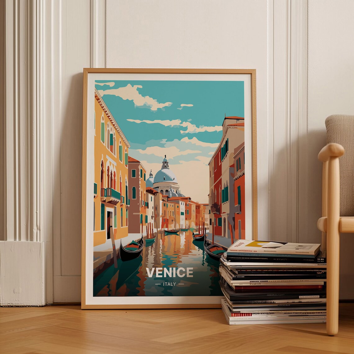 Venice Italy Travel Poster, Cityscape Decor
