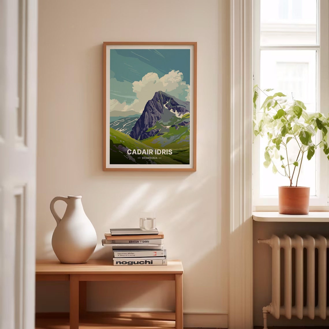 Cadair Idris Snowdonia Poster Craggy Mountain Wales Hiking Art - Image 4