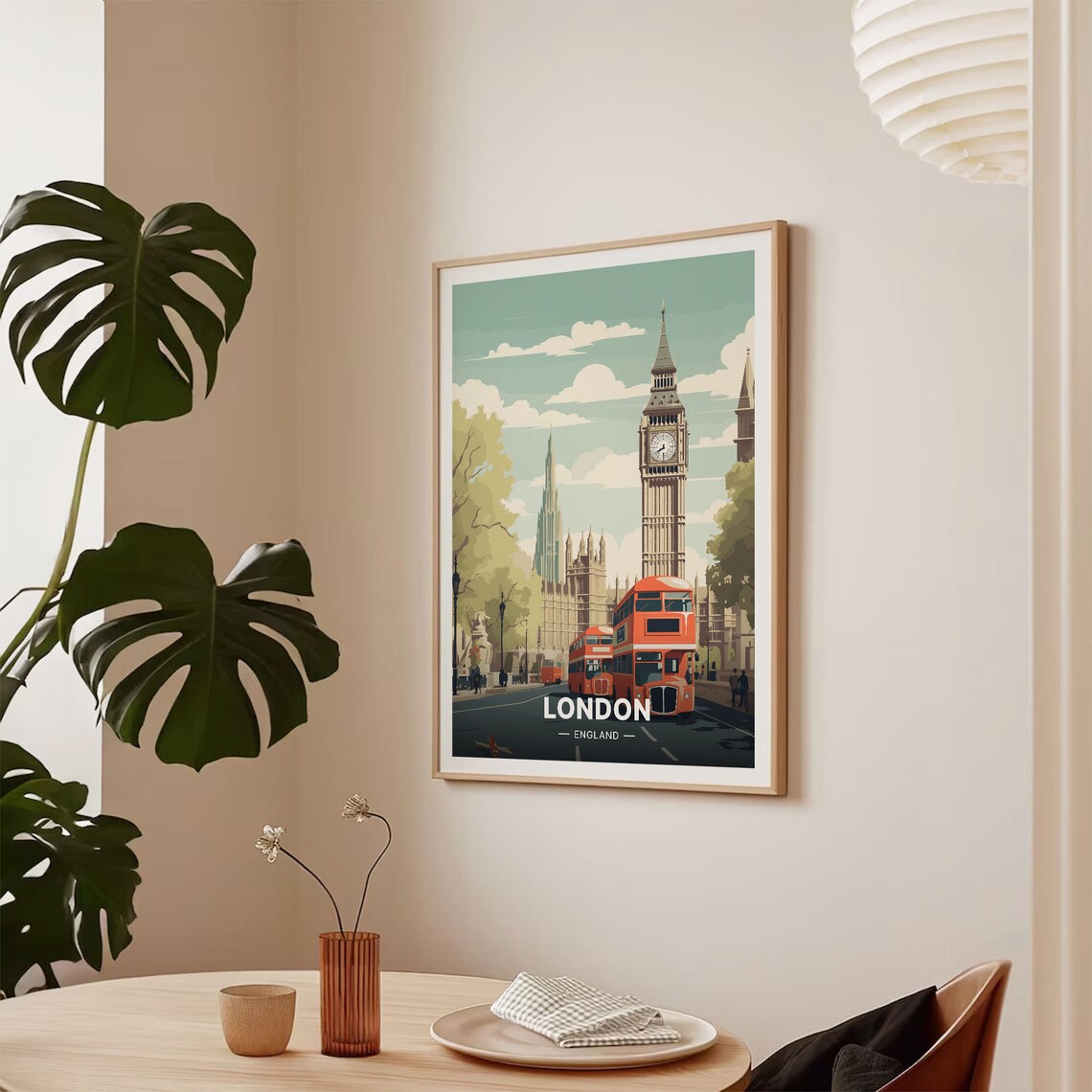 London Travel Poster, Big Ben Clock Art Print - Image 2