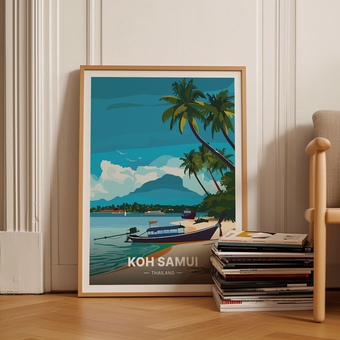 Koh Samui Exotic Destination Travel Poster
