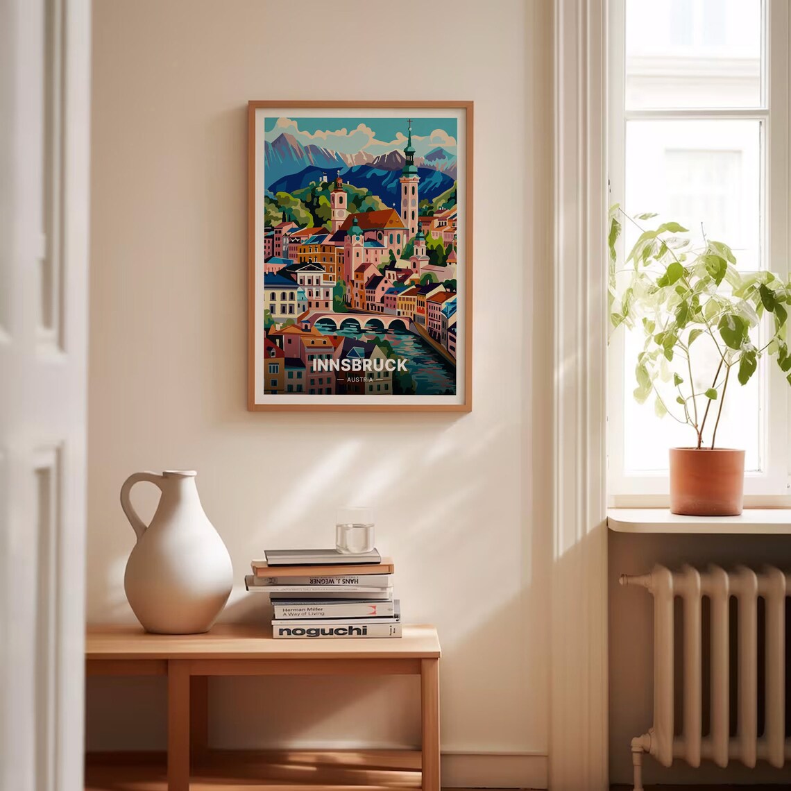 Innsbruck Austria Alpine Old Town Mountains Vintage Travel Poster - Image 4