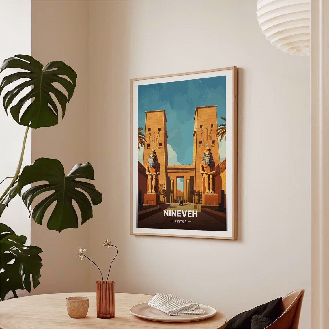 Nineveh Assyria Vintage Style Travel Poster - Image 2