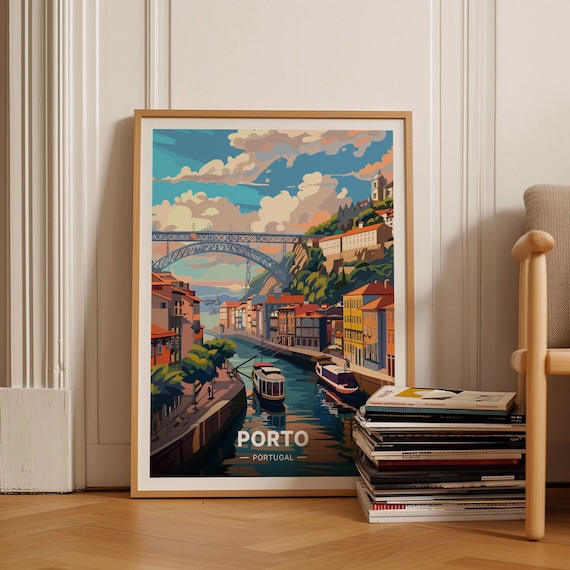 Porto Home Office Wall Art Print