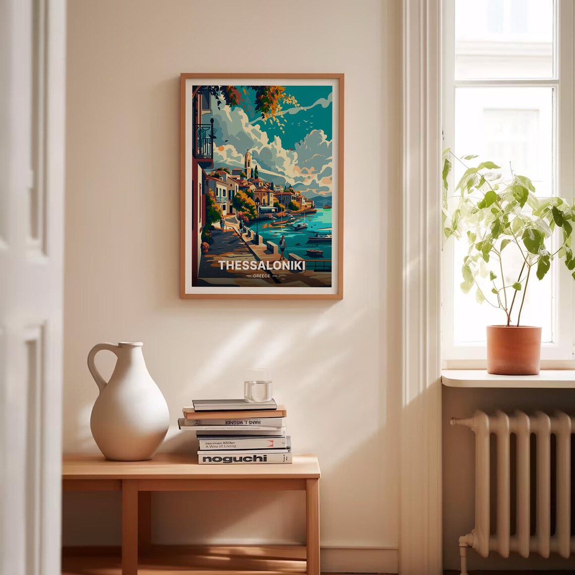Thessaloniki Greece Travel Poster, Greek City View - Image 4