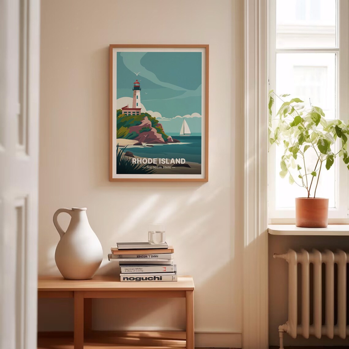 Newport Rhode Island Retro Travel Poster, Nautical Decor - Image 4