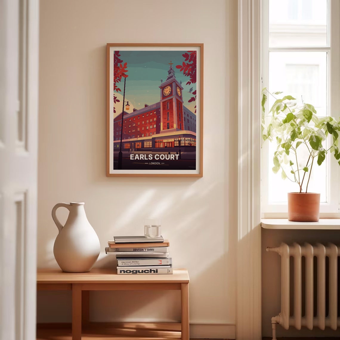 London Travel Poster Earls Court Exhibition Architecture Art Kensington Chelsea Fulham Decor Royal Tournament Music Venue C20 1687 - Image 4