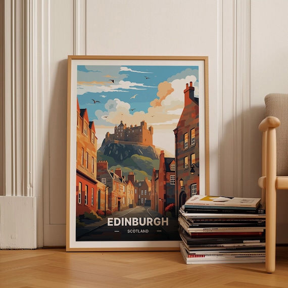 Edinburgh Cityscape Home Office Wall Art Print