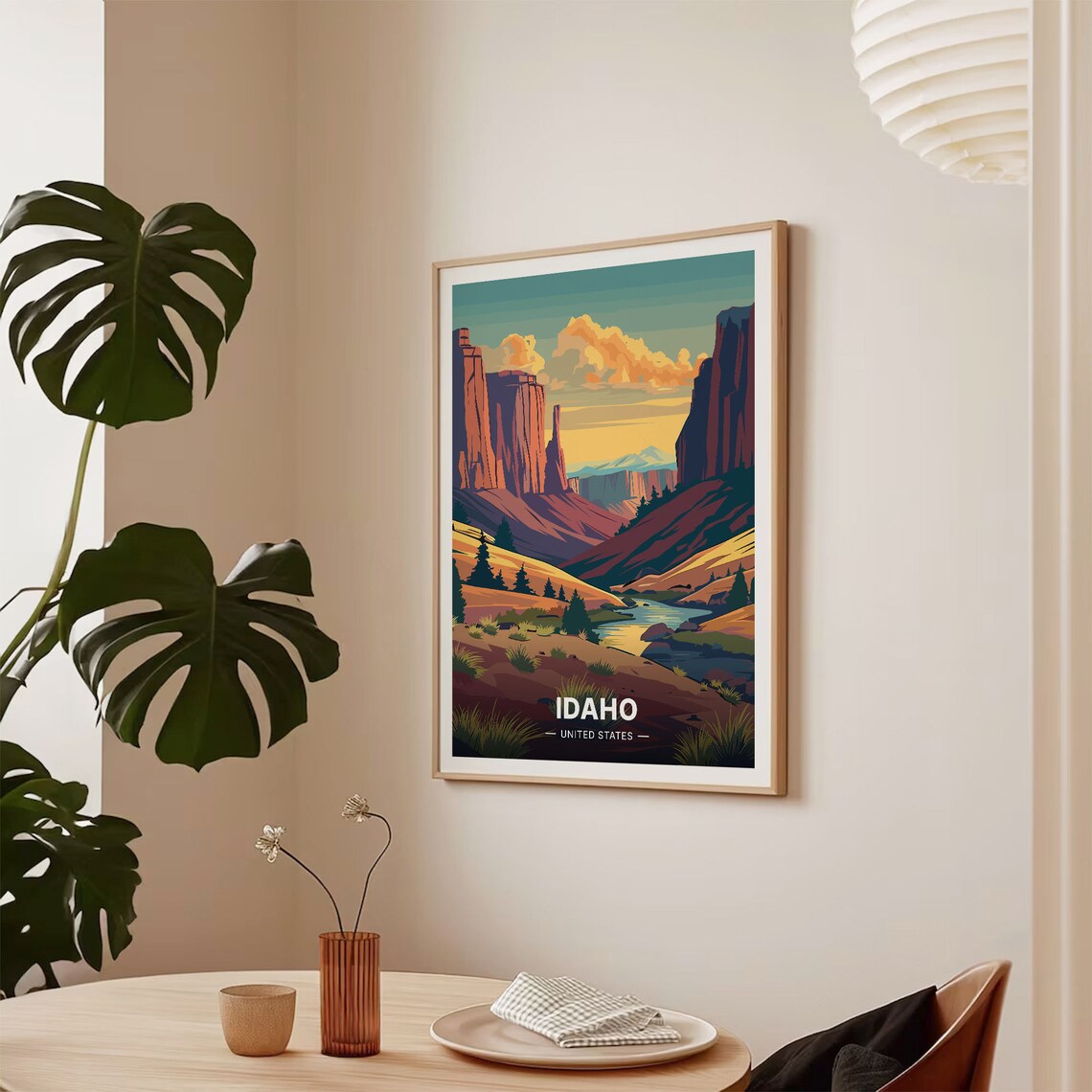 Idaho Scenic Landscape Travel Poster, State Decor - Image 2